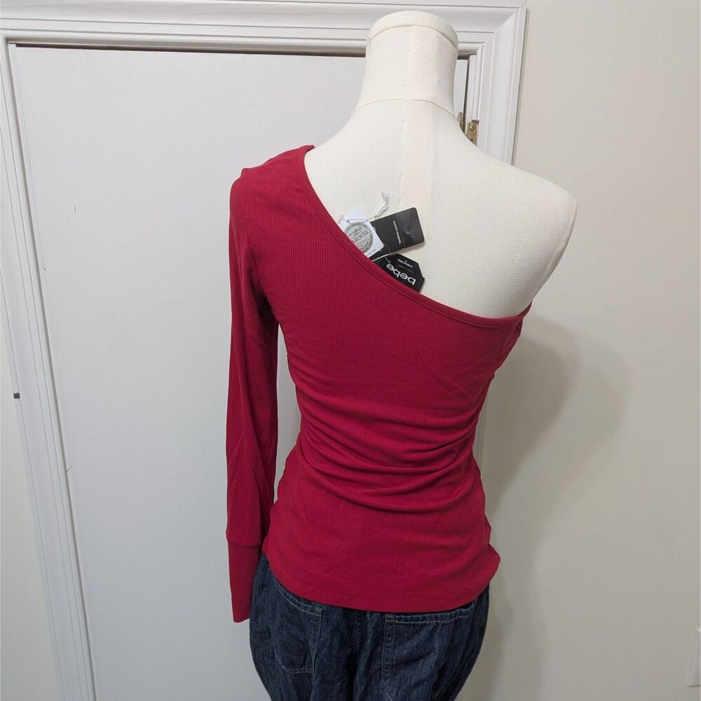 bebe Womens Sz S NWT Single Sleeve Top - Picture 2 of 4
